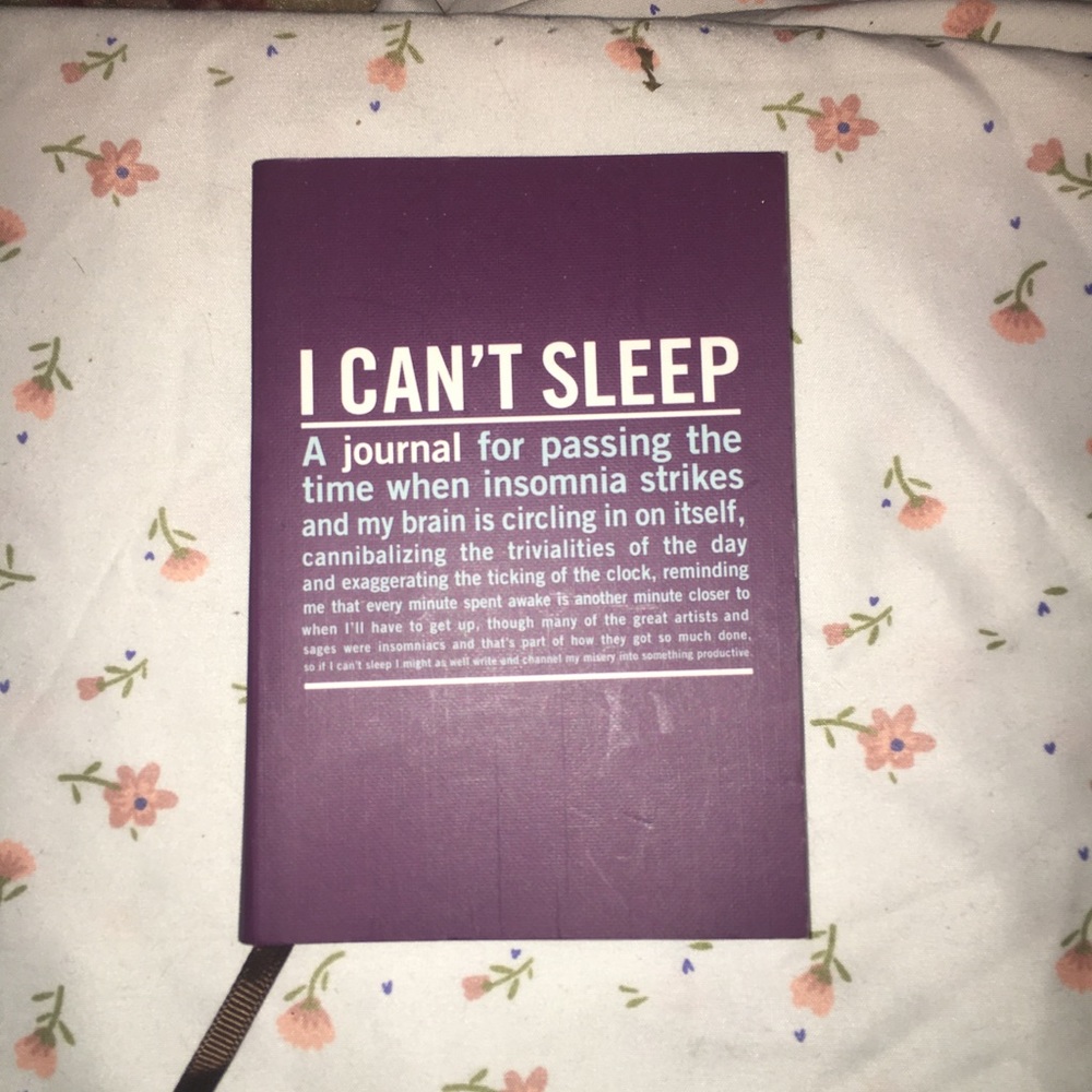 “I Can’t Sleep” journal **Proceeds To Charity**